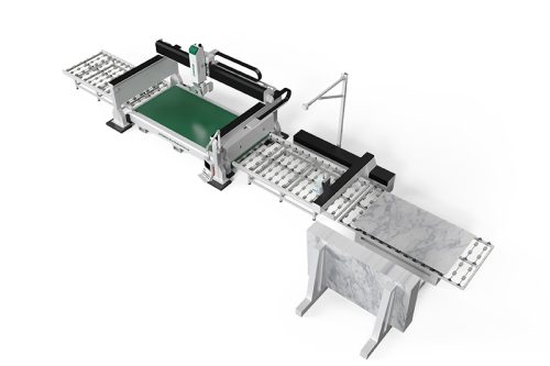 five axis granite cutting line-3