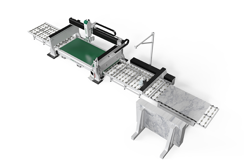 five axis granite cutting line-3