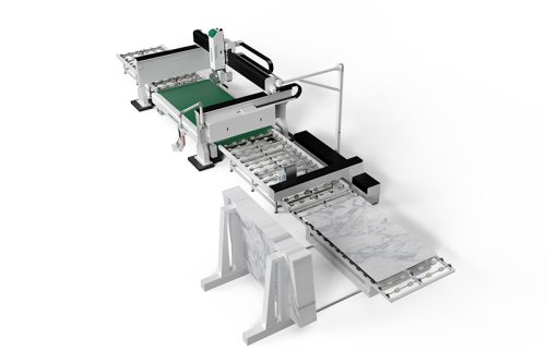 five axis granite cutting line-5